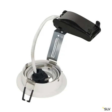 NEW TRIA 78, encastré de plafond intérieur, simple, rond, blanc, GU10/QPAR51, 50W max, clips ressorts