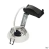 NEW TRIA 78, encastré de plafond intérieur, simple, rond, blanc, GU10/QPAR51, 50W max, clips ressorts