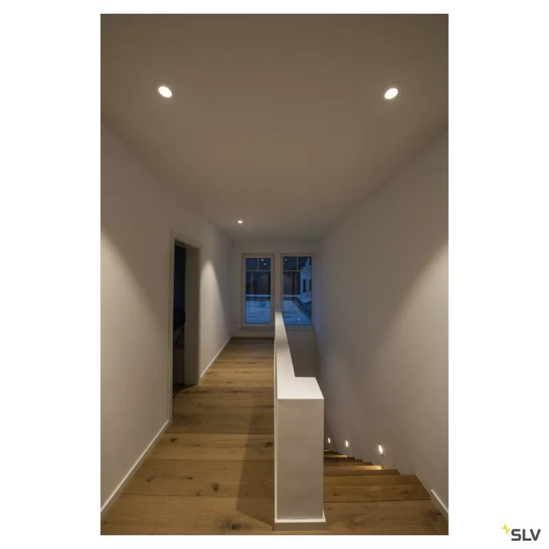 NEW TRIA 78, encastré de plafond intérieur, simple, rond, blanc, GU10/QPAR51, 50W max, clips ressorts
