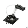NEW TRIA 78, encastré de plafond intérieur, simple, carré, noir, GU10/QPAR51, 50W max, clips ressorts