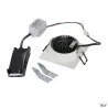NEW TRIA 68, encastré de plafond intérieur, simple, carré, blanc mat, LED, 5,3W, 3000K, clips ressorts