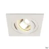 NEW TRIA 78, encastré de plafond intérieur, simple, carré, blanc, GU10/QPAR51, 50W max, clips ressorts