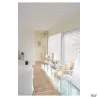 NEW TRIA 78, encastré de plafond intérieur, simple, carré, blanc, GU10/QPAR51, 50W max, clips ressorts