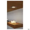 NEW TRIA 68, encastré de plafond intérieur, simple, carré, alu brossé, LED, 5,3W, 3000K, clips ressorts