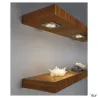 NEW TRIA 68, encastré de plafond intérieur, simple, carré, alu brossé, LED, 5,3W, 3000K, clips ressorts