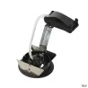NEW TRIA 78, encastré de plafond intérieur, simple, rond, noir mat, GU10/QPAR51, 50W max, lames ressorts