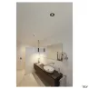 NEW TRIA 78, encastré de plafond intérieur, simple, rond, noir mat, GU10/QPAR51, 50W max, lames ressorts