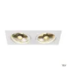 NEW TRIA 300, encastré de plafond intérieur, double, blanc mat, GU10/QPAR111, 2x 75W max, clips ressorts