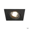 NEW TRIA 78, encastré de plafond intérieur, simple, carré, noir mat, GU10/QPAR51, 50W max, lames ressorts