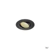 NEW TRIA 110, encastré de plafond intérieur, simple, rond, noir, LED, 14W, 3000K, clips ressorts, variable