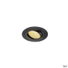 NEW TRIA 110, encastré de plafond intérieur, simple, rond, noir, LED, 14W, 2700K, clips ressorts, variable