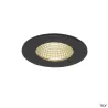 PATTA-I, encastré de plafond intérieur/extérieur, rond, noir, LED, 11W, 3000K, IP20/IP65, RT 2012, variable