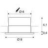 PATTA-I, encastré de plafond intérieur/extérieur, rond, noir, LED, 11W, 3000K, IP20/IP65, RT 2012, variable