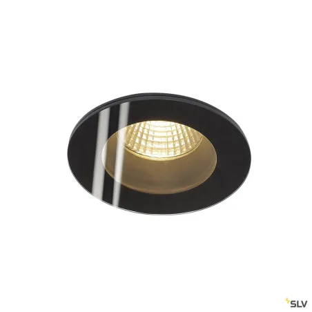 PATTA-F, encastré de plafond intérieur/extérieur, rond, noir, LED, 11W, 3000K, IP20/IP65, RT 2012, variable