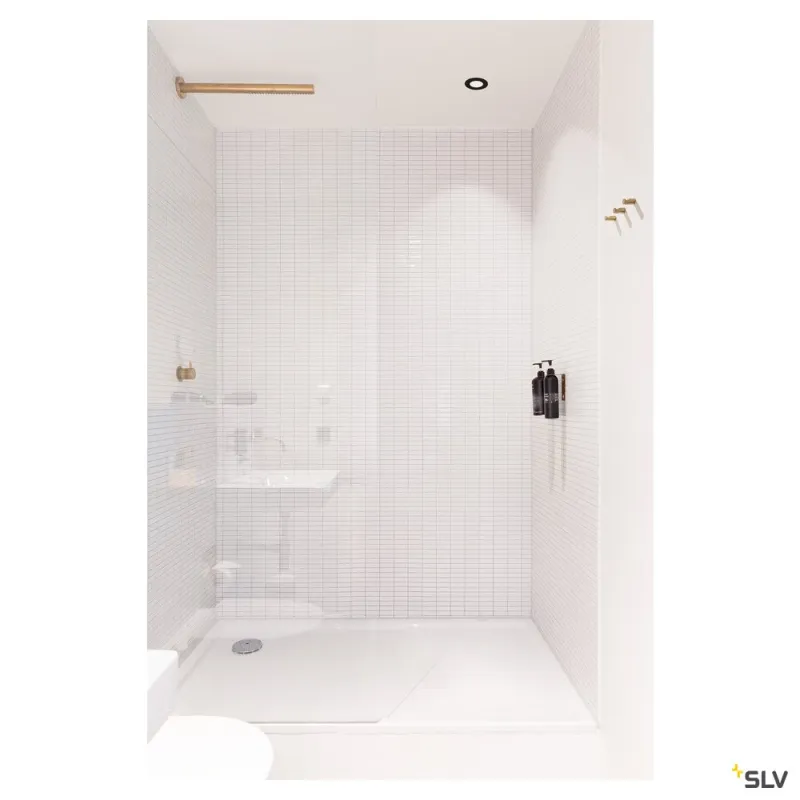 PATTA-F, encastré de plafond intérieur/extérieur, rond, noir, LED, 11W, 3000K, IP20/IP65, RT 2012, variable