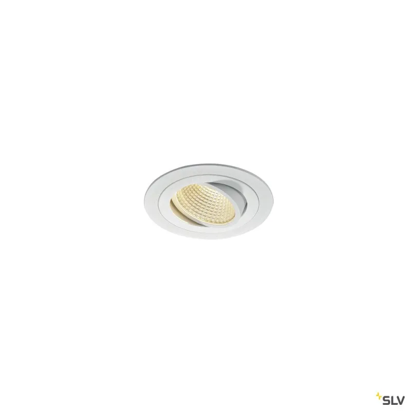NEW TRIA 110, encastré de plafond intérieur, simple, rond, blanc, LED, 14W, 3000K, clips ressorts, variable