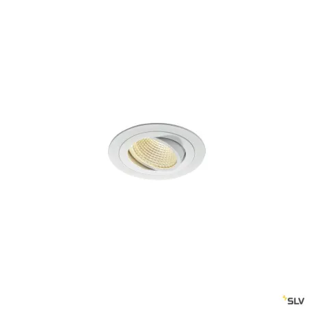 NEW TRIA 110, encastré de plafond intérieur, simple, rond, blanc, LED, 14W, 3000K, clips ressorts, variable