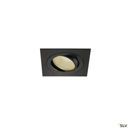 NEW TRIA 110, encastré de plafond intérieur, simple, carré, noir, LED, 14W, 3000K, clips ressorts, variable