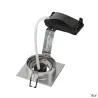 NEW TRIA 78, encastré de plafond intérieur, simple, carré, alu brossé, GU10/QPAR51, 50W max, clips ressorts