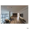 NEW TRIA 78 XL, encastré de plafond intérieur, simple, rond, noir mat, GU10/QPAR51, 50W max, clips ressorts