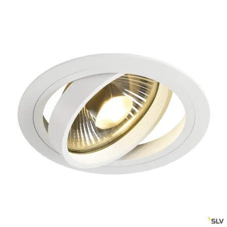 NEW TRIA 150, encastré de plafond intérieur, simple, rond, blanc mat, GU10/QPAR111, 75W max, lames ressorts