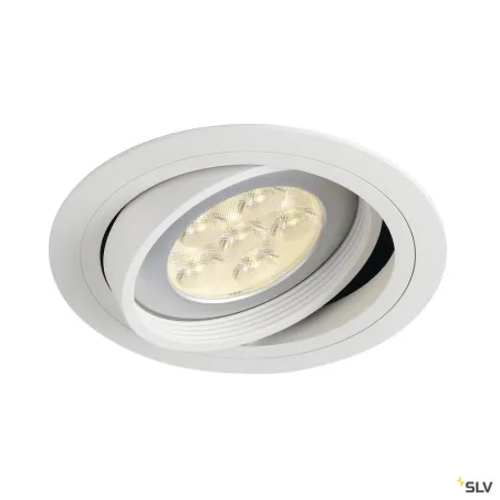 NEW TRIA 150, encastré de plafond intérieur, simple, rond, blanc mat, GU10/QPAR111, 75W max, lames ressorts
