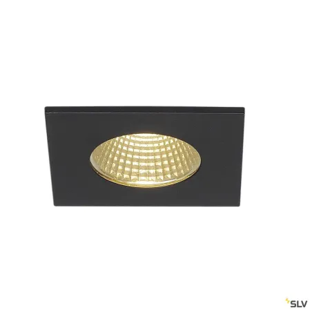 PATTA-I, encastré de plafond intérieur/extérieur, carré, noir, LED, 11W, 3000K, IP20/IP65, RT 2012, variable