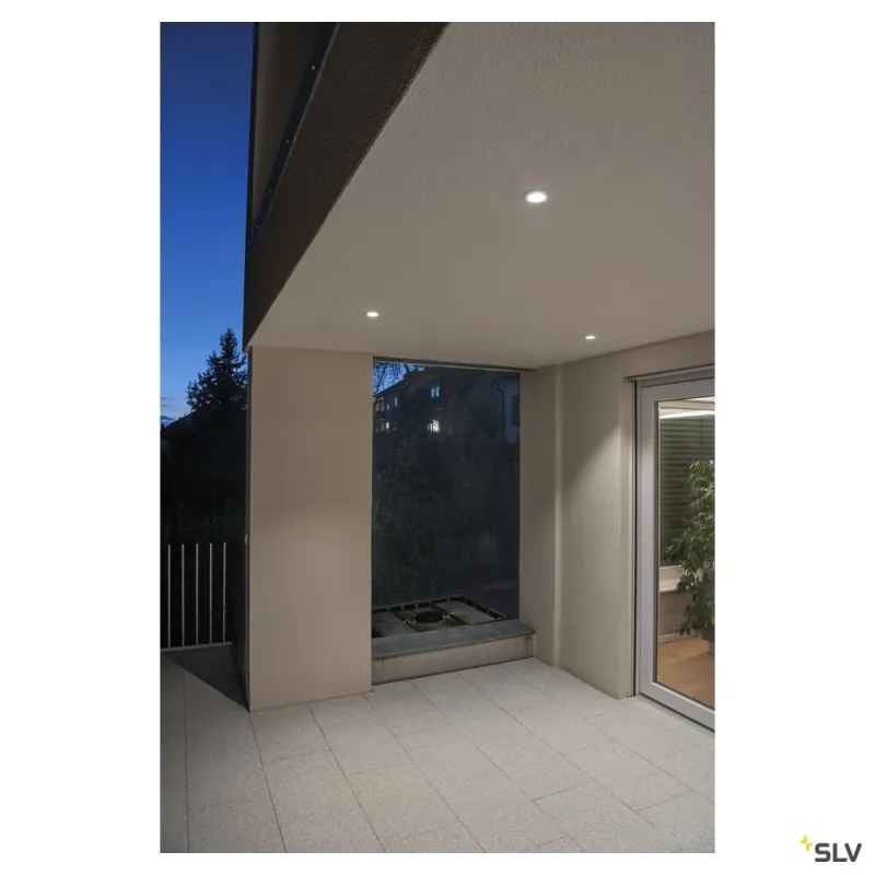 PATTA-F, encastré de plafond intérieur/extérieur, rond, blanc, LED, 11W, 3000K, IP20/IP65, RT 2012, variable