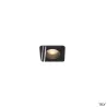 PATTA-F, encastré de plafond intérieur/extérieur, carré, noir, LED, 11W, 3000K, IP20/IP65, RT 2012, variable