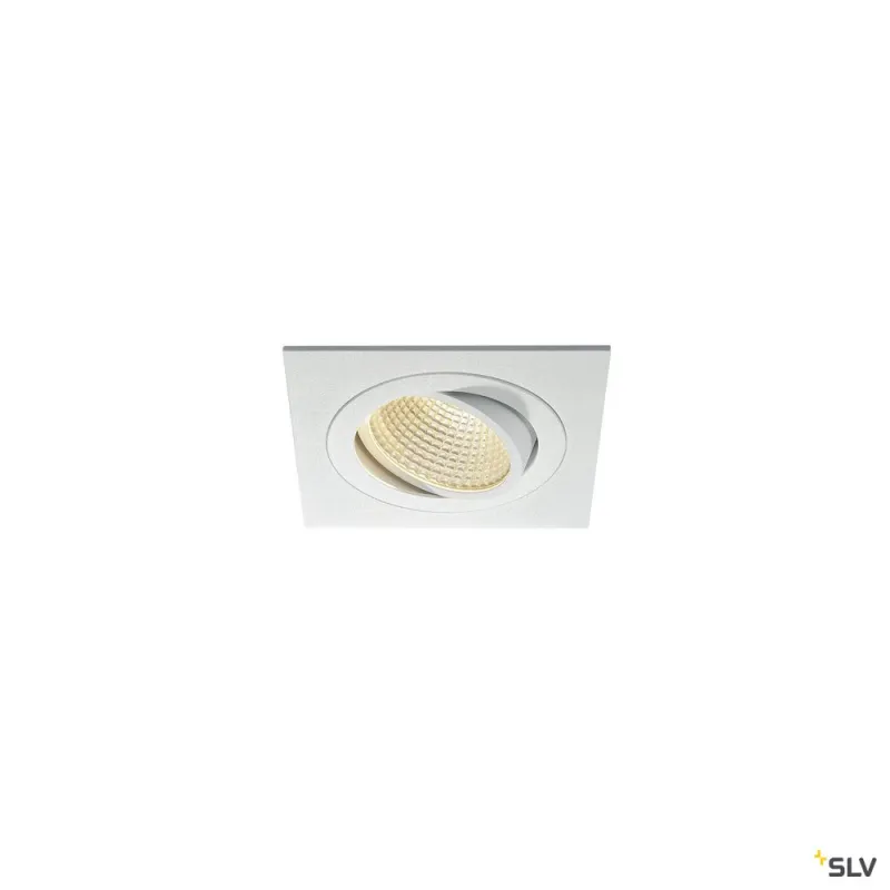 NEW TRIA 110, encastré de plafond intérieur, simple, carré, blanc, LED, 14W, 3000K, clips ressorts, variable