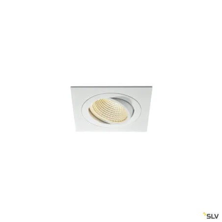 NEW TRIA 110, encastré de plafond intérieur, simple, carré, blanc, LED, 14W, 3000K, clips ressorts, variable