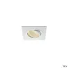 NEW TRIA 110, encastré de plafond intérieur, simple, carré, blanc, LED, 14W, 3000K, clips ressorts, variable