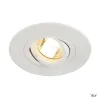 NEW TRIA 78 XL, encastré de plafond intérieur, simple, rond, blanc mat, GU10/QPAR51, 50W max, clips ressorts
