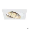 NEW TRIA 150, encastré de plafond intérieur, simple, carré, blanc mat, GU10/QPAR111, 75W max, lames ressorts