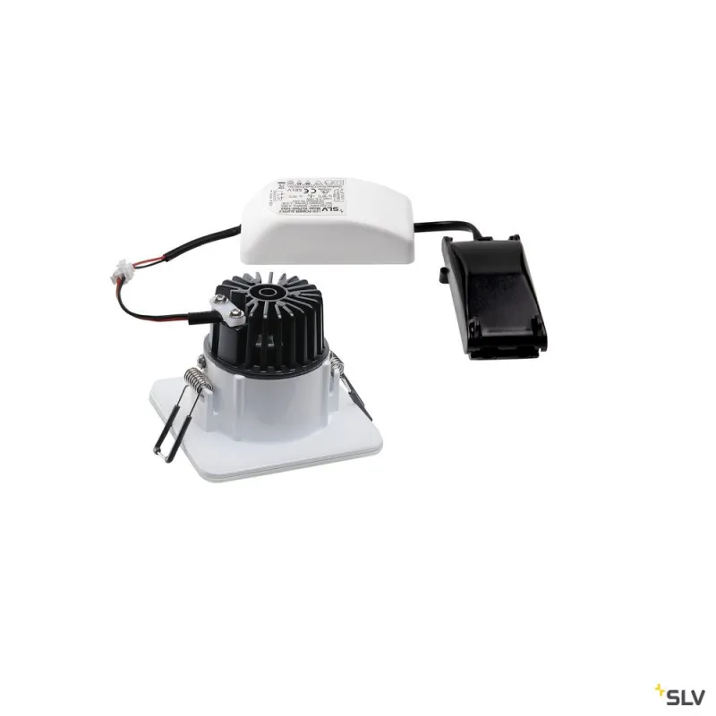PATTA-F, encastré de plafond intérieur/extérieur, carré, blanc, LED, 11W, 3000K, IP20/IP65, RT 2012, variable