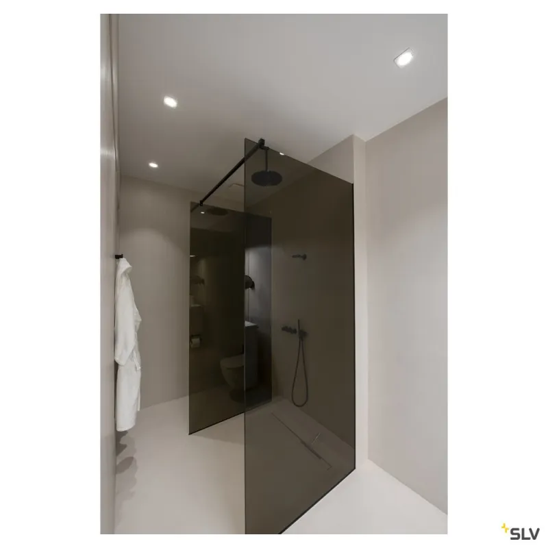 PATTA-F, encastré de plafond intérieur/extérieur, carré, blanc, LED, 11W, 3000K, IP20/IP65, RT 2012, variable