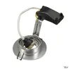 NEW TRIA 78 XL, encastré de plafond intérieur, simple, rond, alu brossé, GU10/QPAR51, 50W max, clips ressorts