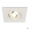 NEW TRIA 78 XL, encastré de plafond intérieur, simple, carré, blanc mat, GU10/QPAR51, 50W max, clips ressorts