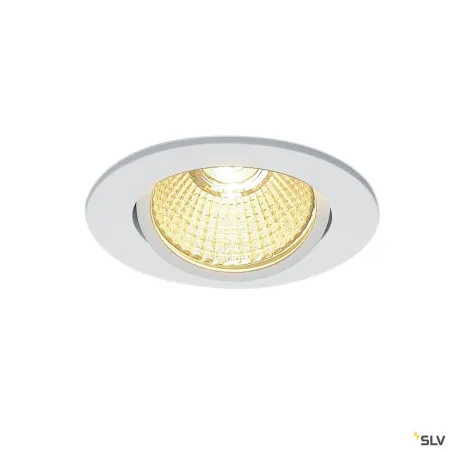 NEW TRIA 68, encastré de plafond intérieur, simple, rond, blanc mat, LED, 11W, 3000K, clips ressorts, variable