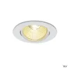 NEW TRIA 68, encastré de plafond intérieur, simple, rond, blanc mat, LED, 11W, 3000K, clips ressorts, variable