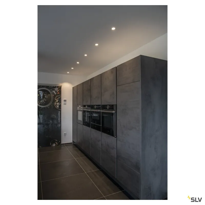 NEW TRIA 68, encastré de plafond intérieur, simple, rond, blanc mat, LED, 11W, 3000K, clips ressorts, variable