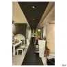 NEW TRIA 68, encastré de plafond intérieur, simple, carré, noir mat, LED, 11W, 3000K, clips ressorts, variable