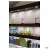 NEW TRIA 68, encastré de plafond intérieur, simple, rond, alu brossé, LED, 11W, 3000K, clips ressorts, variable
