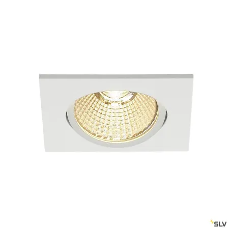 NEW TRIA 68, encastré de plafond intérieur, simple, carré, blanc mat, LED, 11W, 3000K, clips ressorts, variable