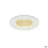 PATTA-I, encastré de plafond intérieur/extérieur, rond, blanc mat, LED, 11W, 3000K, IP20/IP65, RT 2012, variable