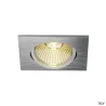NEW TRIA 68, encastré de plafond intérieur, simple, carré, alu brossé, LED, 11W, 3000K, clips ressorts, variable