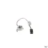 NEW TRIA 45, encastré de plafond intérieur, simple, rond, blanc mat, LED, 4,2W, 3000K, IP20/IP44, clips ressorts