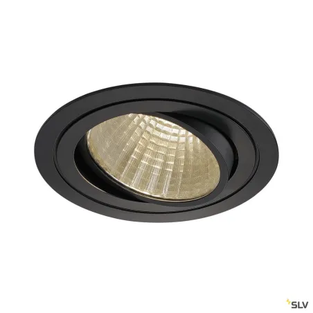 NEW TRIA 150, encastré de plafond intérieur, simple, rond, noir, LED, 29W, 3000K, clips ressorts, variable 1-10V