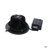 NEW TRIA 150, encastré de plafond intérieur, simple, rond, noir, LED, 29W, 3000K, clips ressorts, variable 1-10V