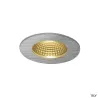 PATTA-I, encastré de plafond intérieur/extérieur, rond, alu brossé, LED, 11W, 3000K, IP20/IP65, RT 2012, variable